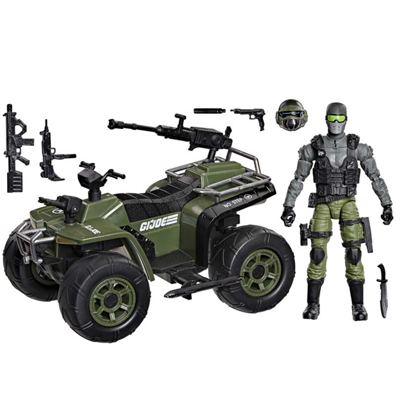 Set Figuras Snake Eyes & Varmint ATV vs. Stealth Viper & Cobra Stealth Flight Pod (Trubble Bubble) G.I. Joe Classified Series Hasbro 02