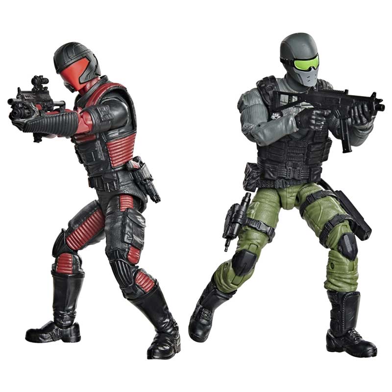 Set Figuras Snake Eyes & Varmint ATV vs. Stealth Viper & Cobra Stealth Flight Pod (Trubble Bubble) G.I. Joe Classified Series Hasbro 05